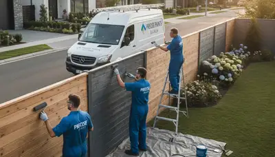 Professional fence painting in La Jolla, CA protecting coastal homes from sun and salt damage