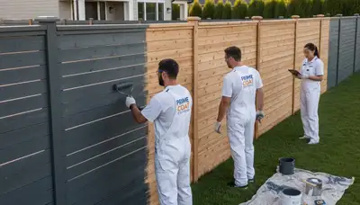 Professional coastal fence painting in La Jolla, CA with durable sun and salt-resistant finish