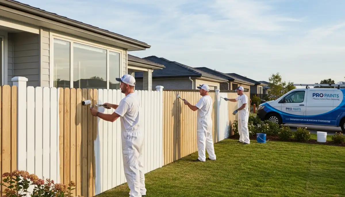 Professional fence painting in La Jolla, CA protecting coastal wood from sun and salt air