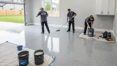 Professional epoxy garage floor coating in La Jolla, CA by local house-painting experts