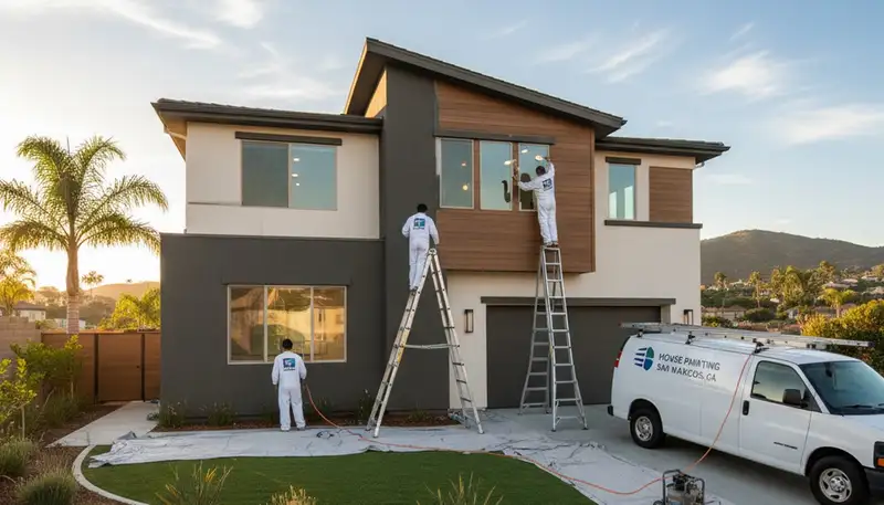 House painting service in La Jolla, CA by Painting La Jolla CA for residential exterior painting