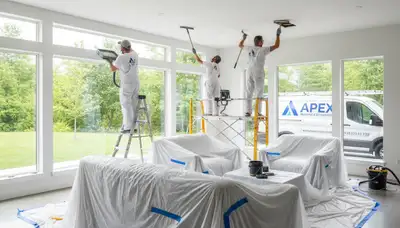 Professional popcorn ceiling removal for coastal home in La Jolla, CA by expert painters