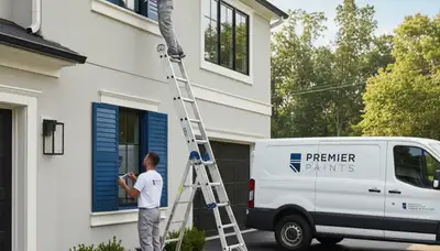 Professional shutter painting for coastal homes in La Jolla, CA with durable, sun-resistant finish