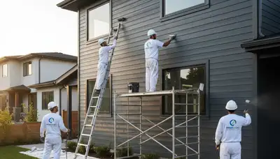 Professional siding painting on coastal home in La Jolla, CA for lasting exterior protection
