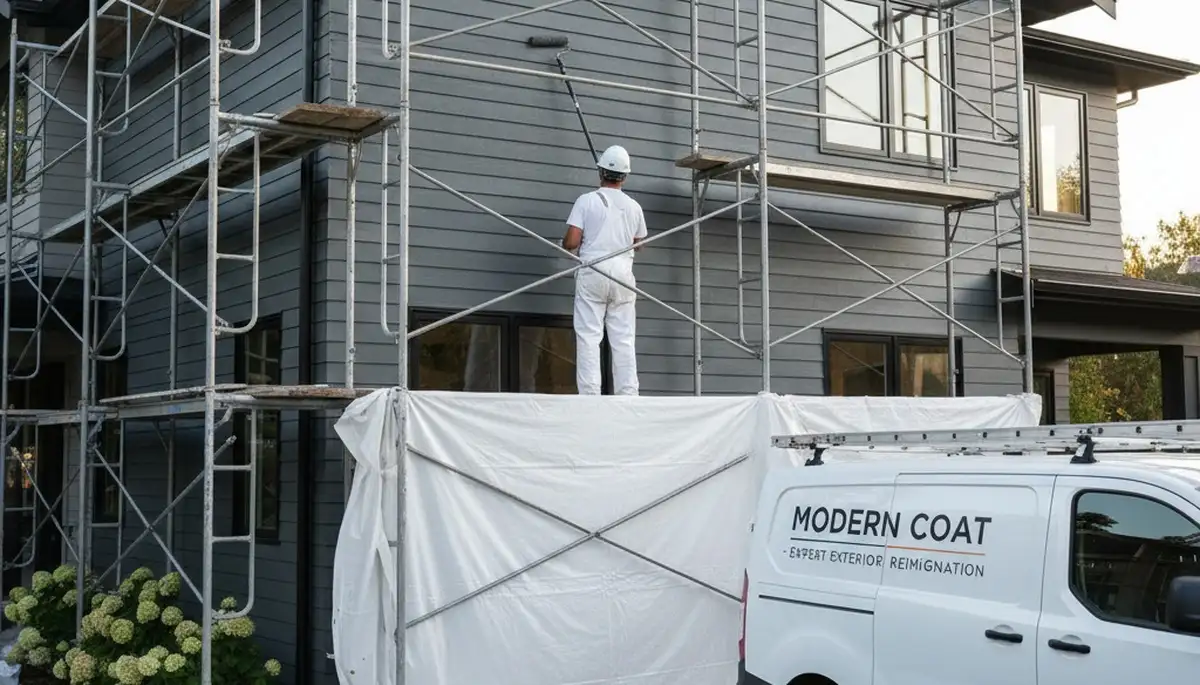 Professional siding painting on coastal home in La Jolla, CA for lasting salt air protection