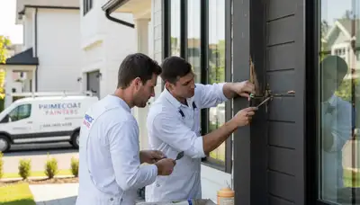 Professional wood rot repair on coastal home exterior in La Jolla, CA by expert painting contractors